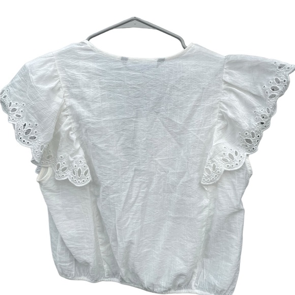 Zara NWT RUFFLE CUTOUT TOP - Picture 2 of 4